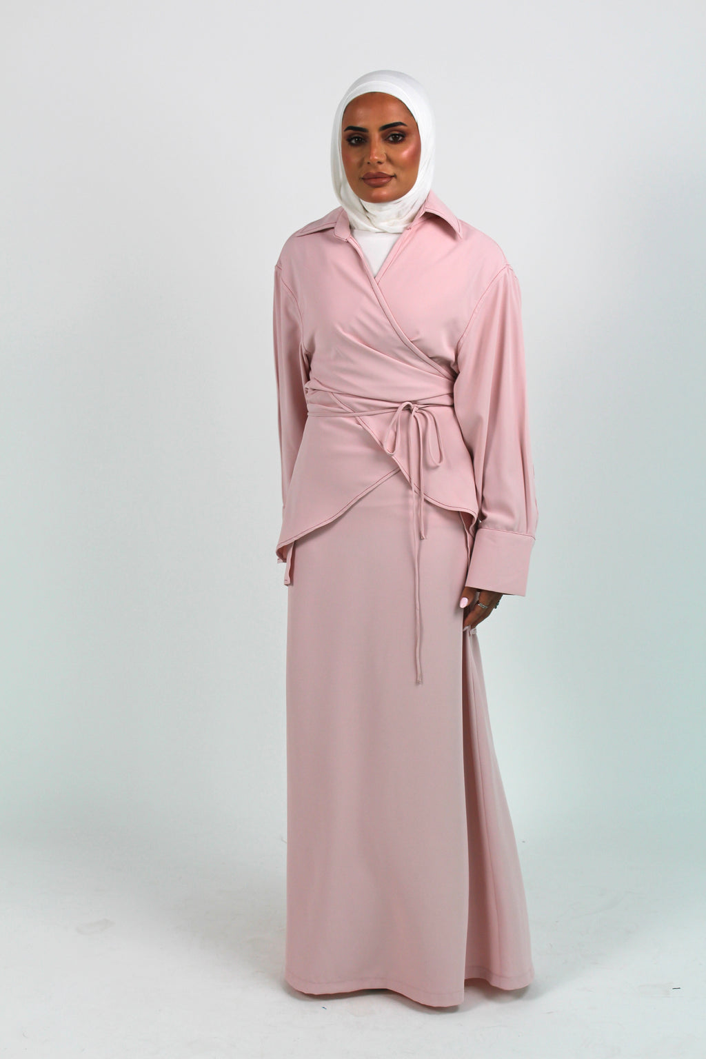 Blushing pink / Silver set