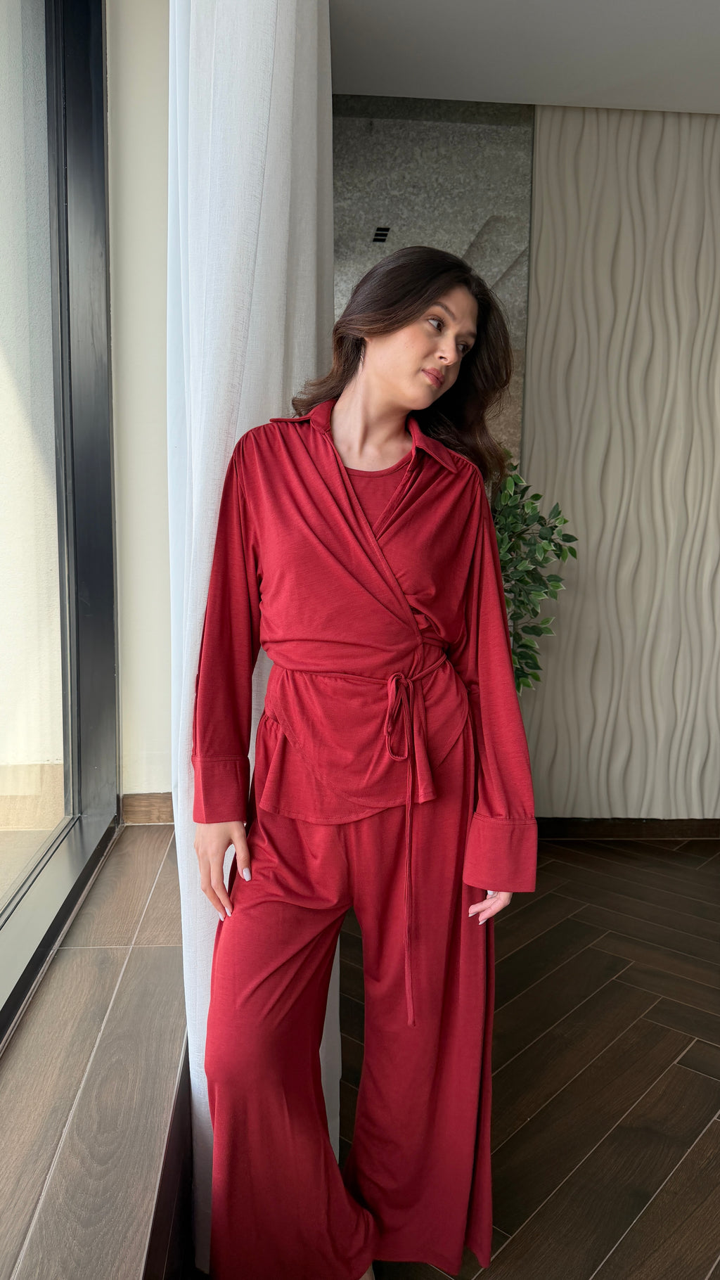 The midnight set - multi way wrap sweater