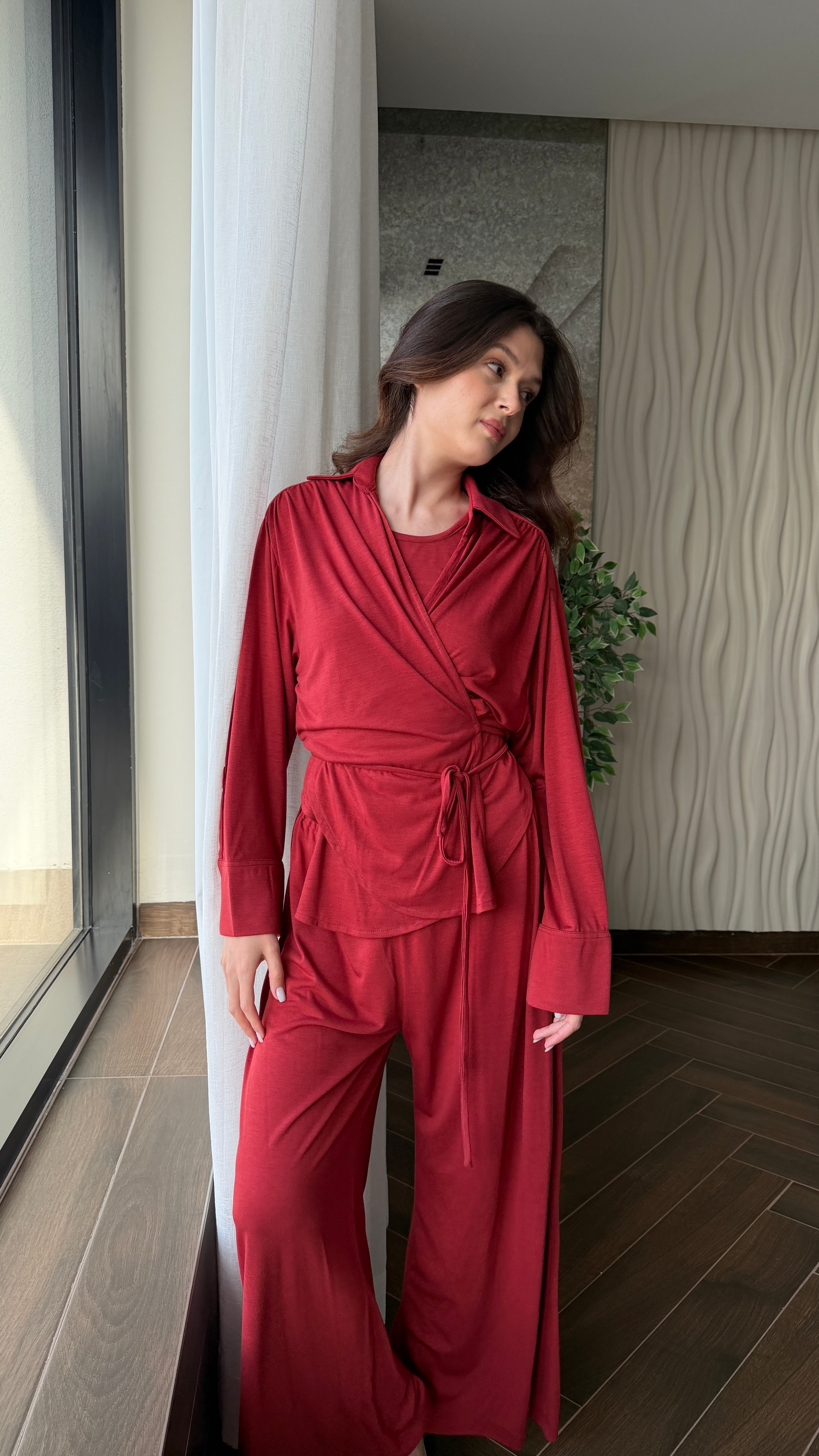 The midnight set - multi way wrap sweater
