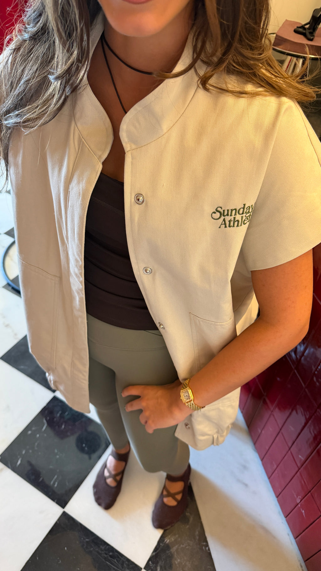 Sunday athletics short sleeves in Creme