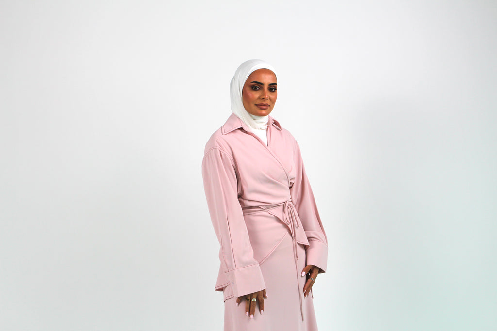 Blushing pink / Silver set