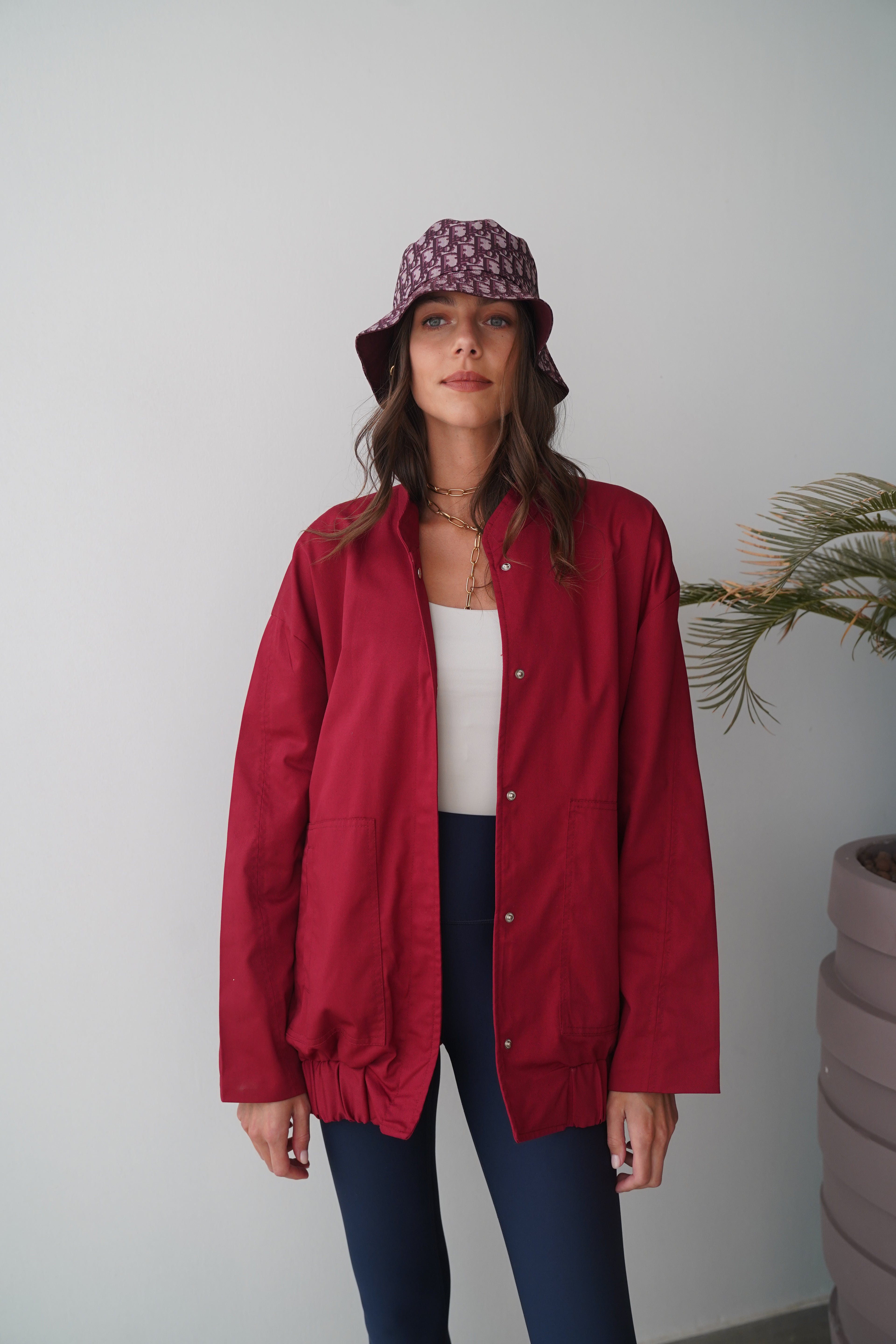 Go to jacket in cherry