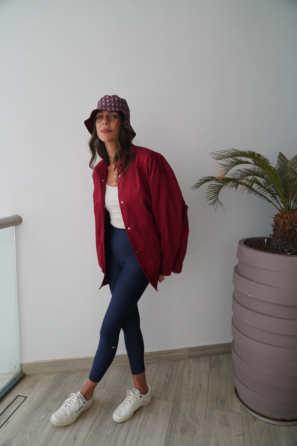 Go to jacket in cherry