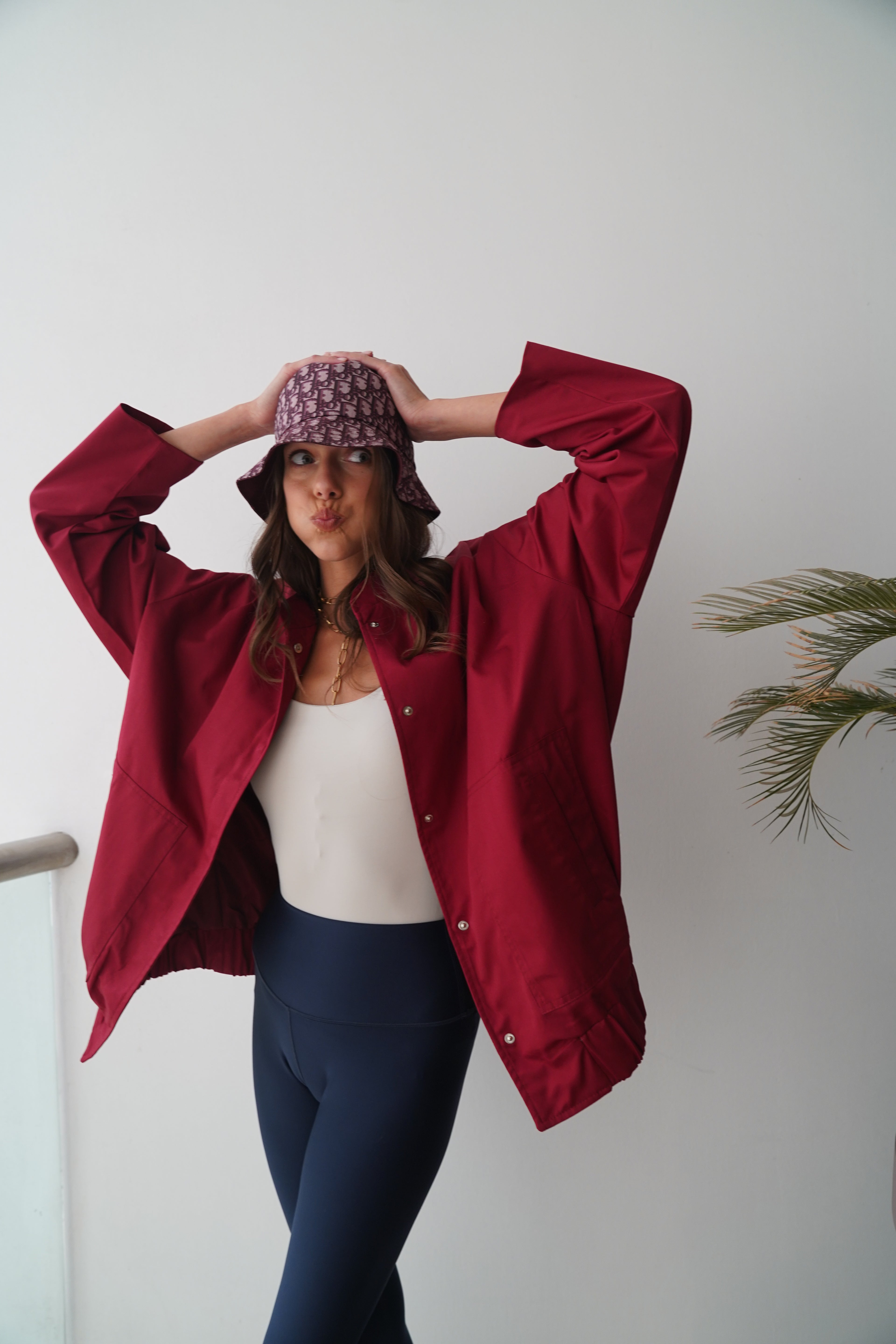 Go to jacket in cherry