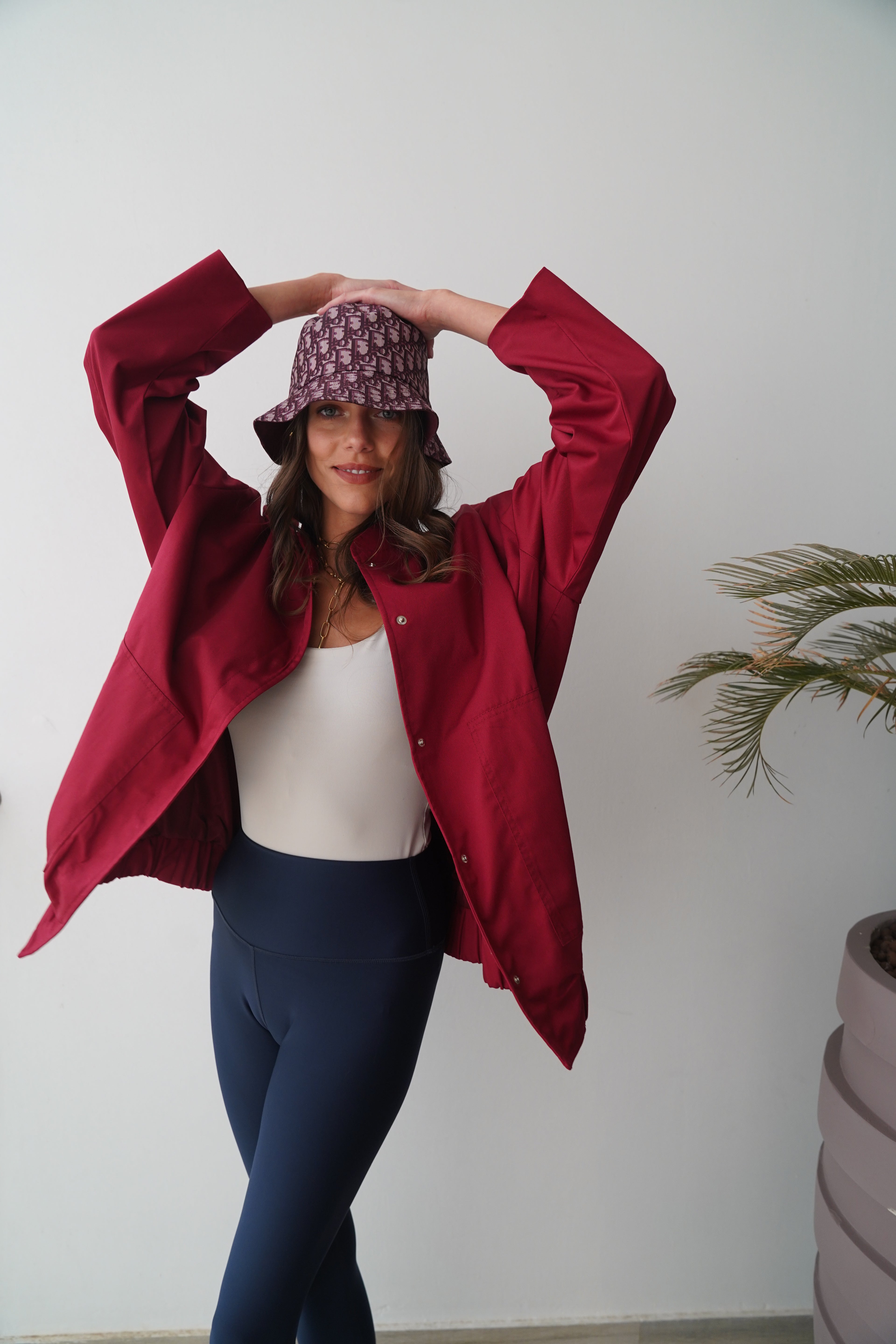 Go to jacket in cherry