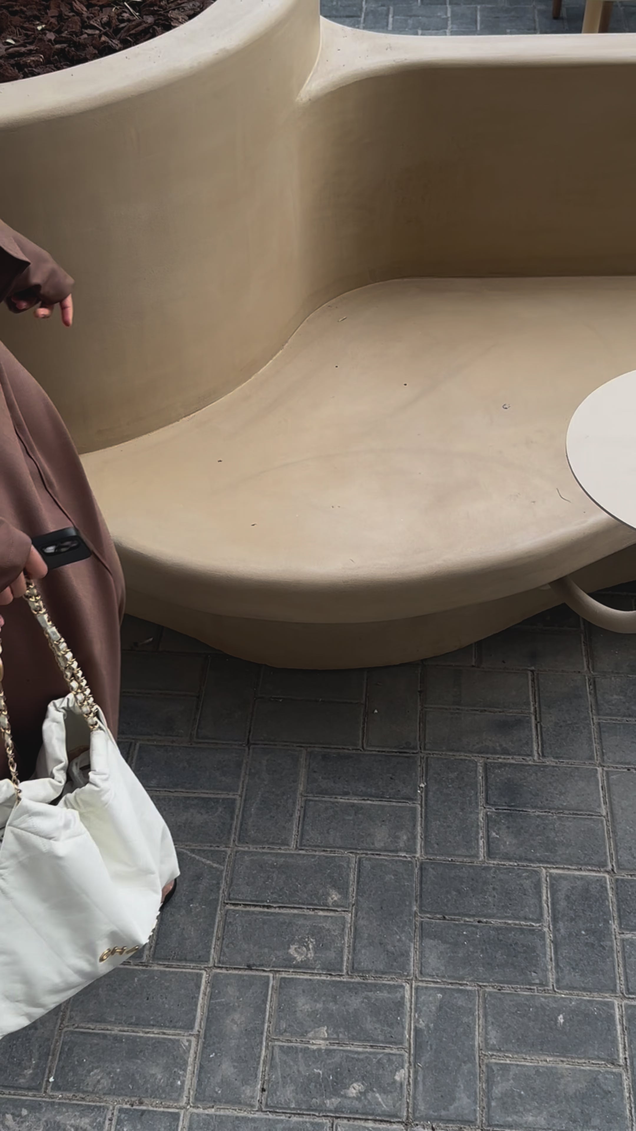 Downtown brown skirt set